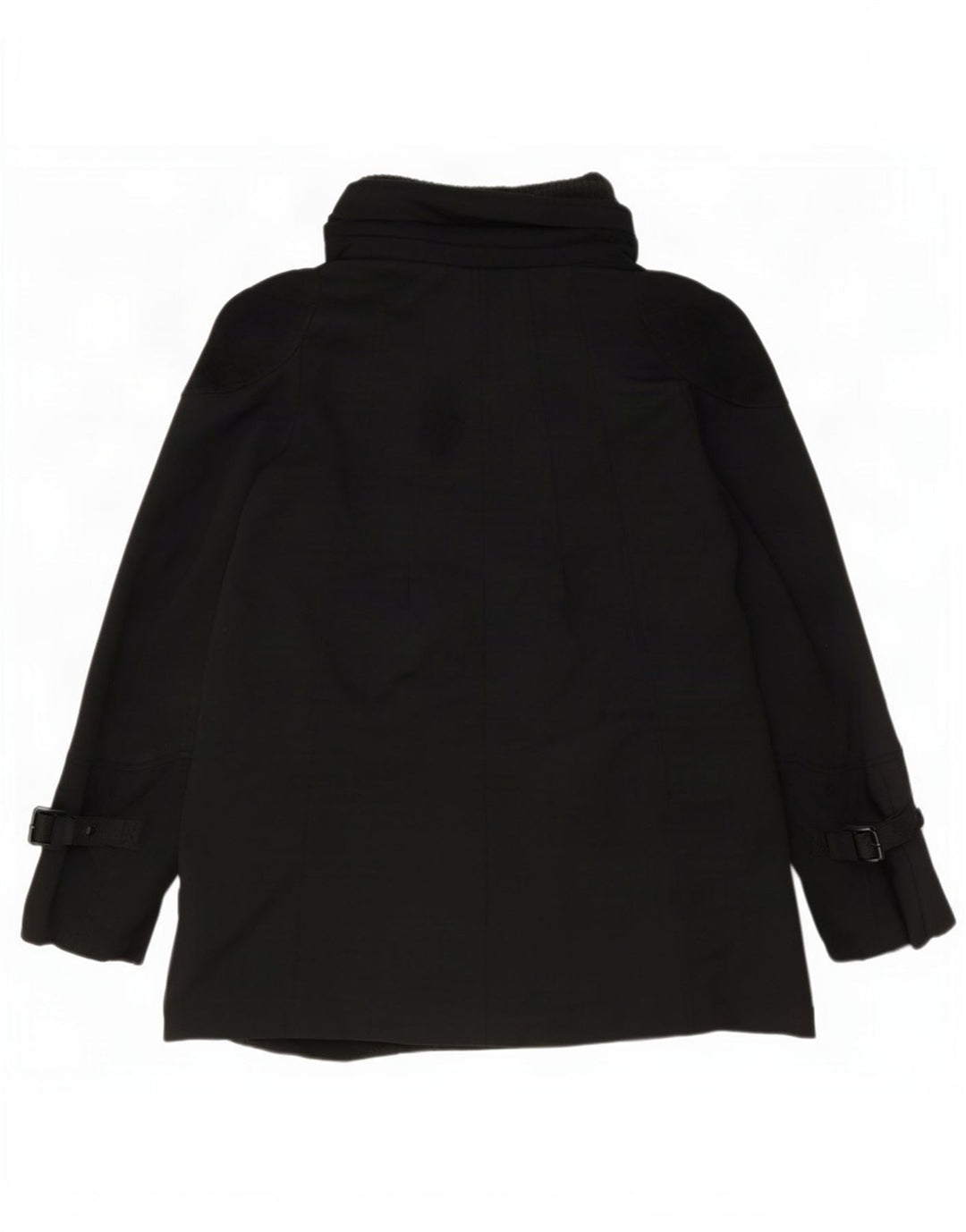 Zara Mujer Abrigo Corto UK 10 Small Negro