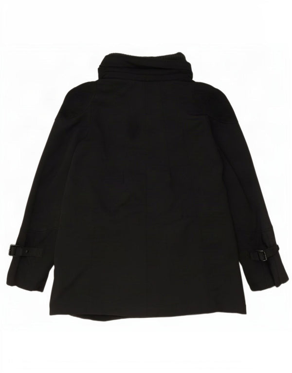 Zara Mujer Abrigo Corto UK 10 Small Negro