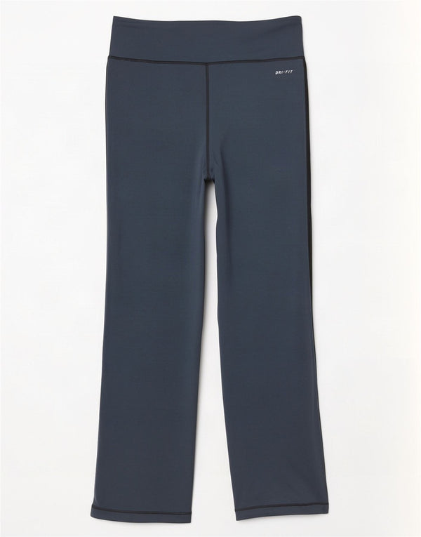 Pantaloni della tuta Nike Dri Fit da donna UK 10 piccoli grigi