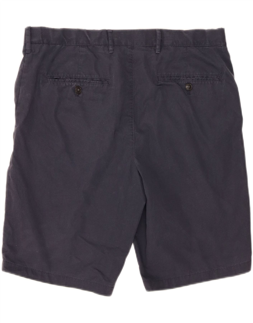 Marks & Spencer Mens Chino Shorts W34 Large  Navy Blue Cotton