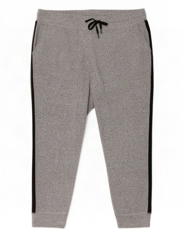 Marks & Spencer Womens Tracksuit Trousers Joggers UK 22 3XL Grey Flecked
