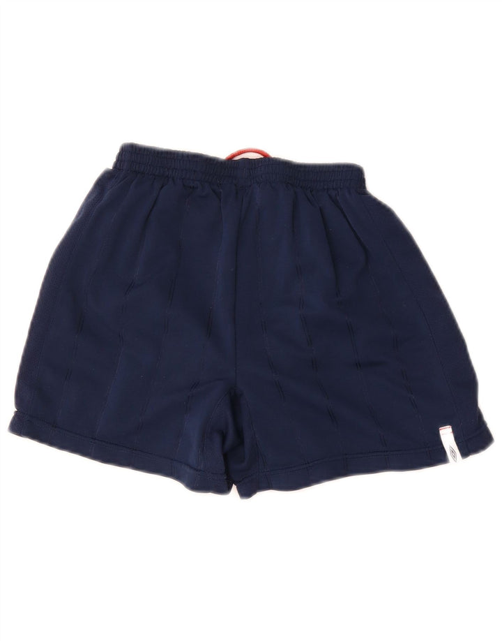 UMBRO Boys Sport Shorts 10-11 Years Navy Blue Polyester