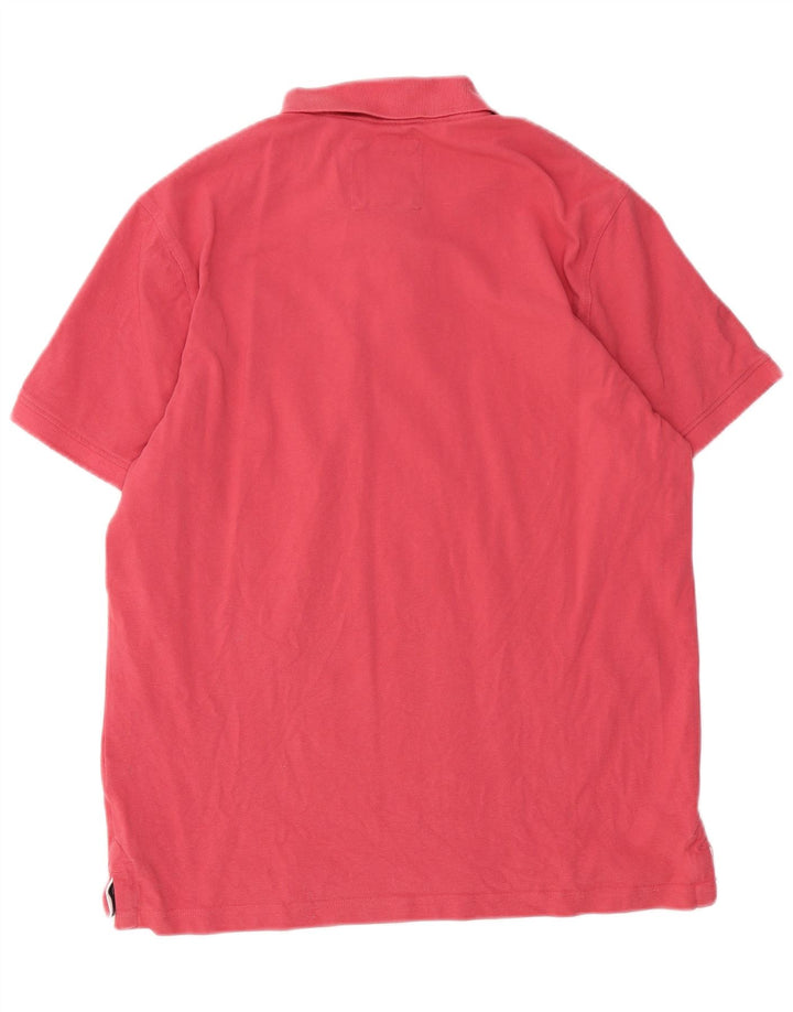 CREW CLOTHING Mens Polo Shirt Medium Pink Cotton