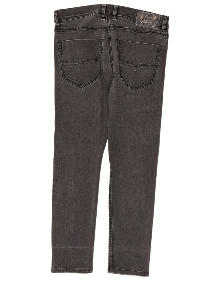 Jeans slim da uomo Diesel W30 L27 cotone grigio