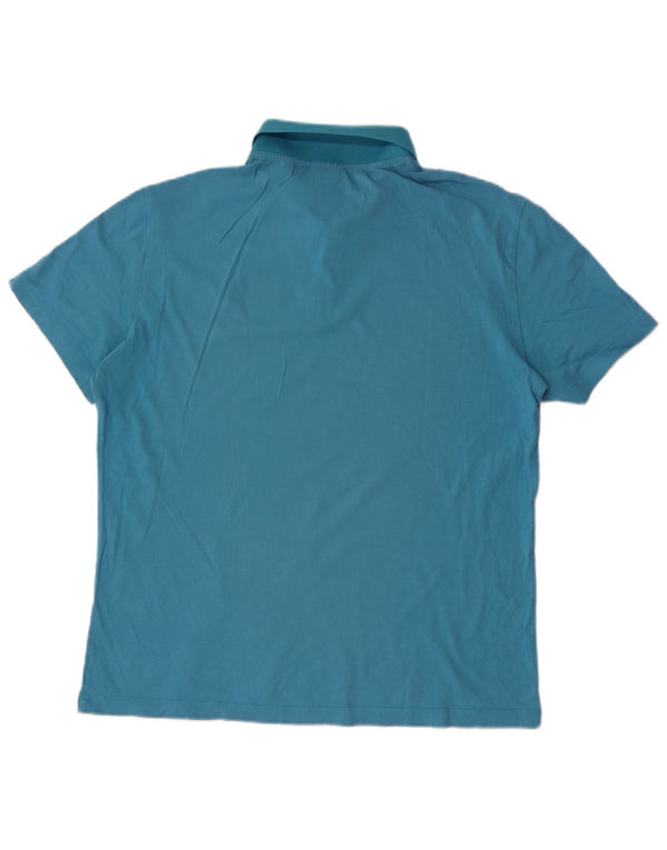 Armani Exchange Mens Polo Shirt Medium Blue