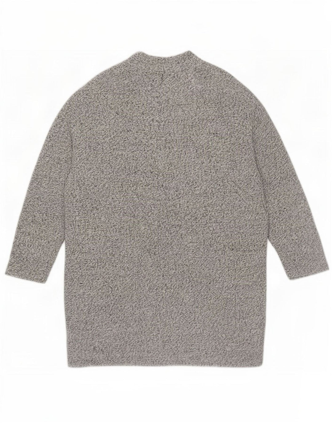 Zara Womens Open Cardigan Sweater UK 16 Large Grey Polyester