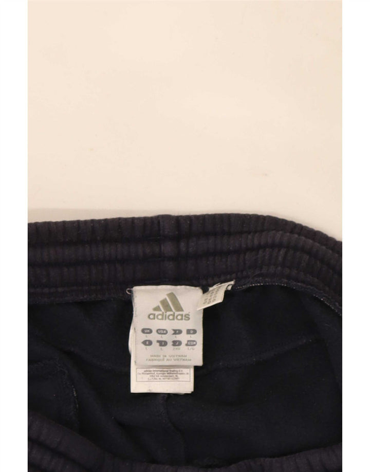 Adidas Mens Tracksuit Trousers Large Navy Blue Cotton