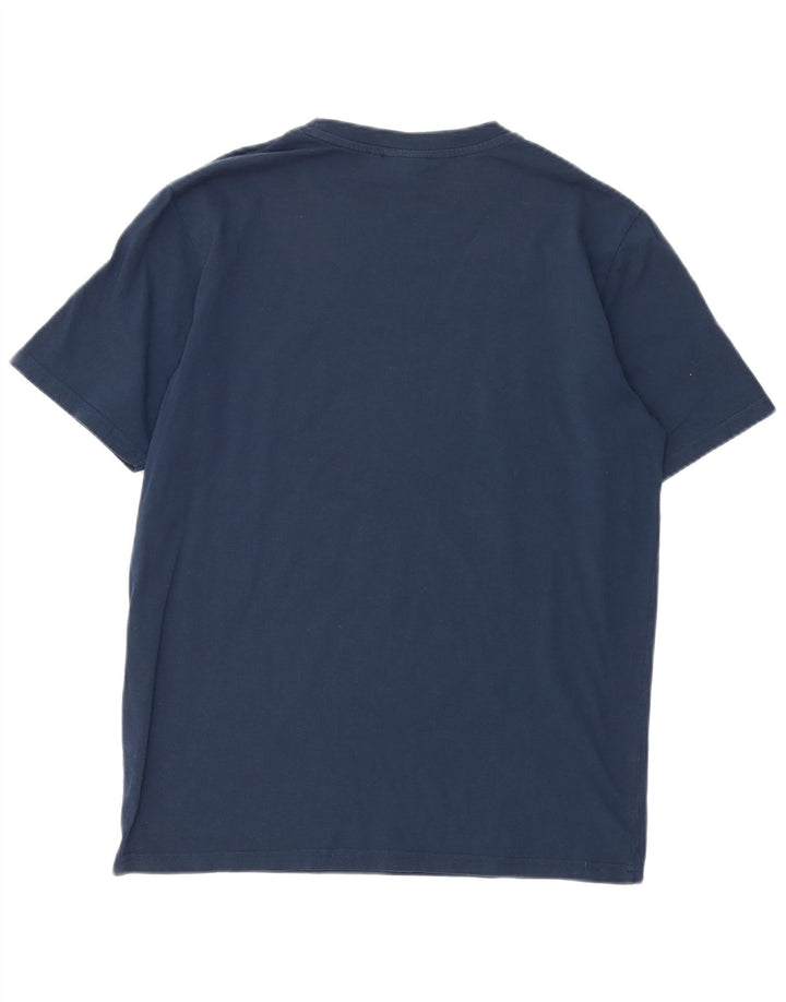 Ellesse Mens Graphic T-Shirt Top Large Navy Blue Cotton