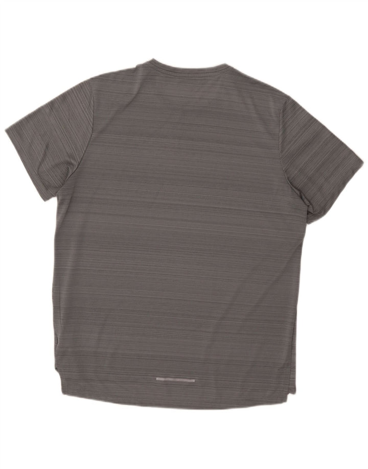 Мужская футболка Nike Dri Fit, большой серый полиэстер