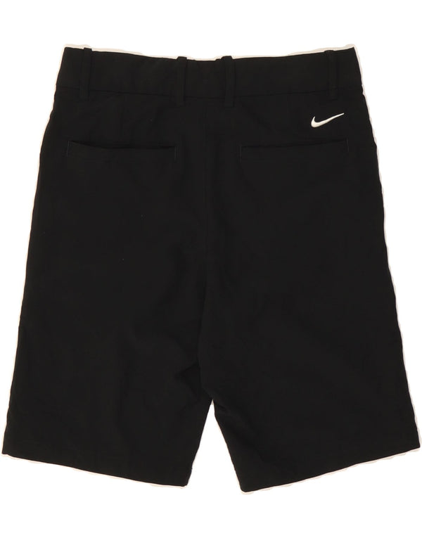 NIKE Womens Dri Fit Standard Fit Chino Shorts Medium W28 Black Polyester