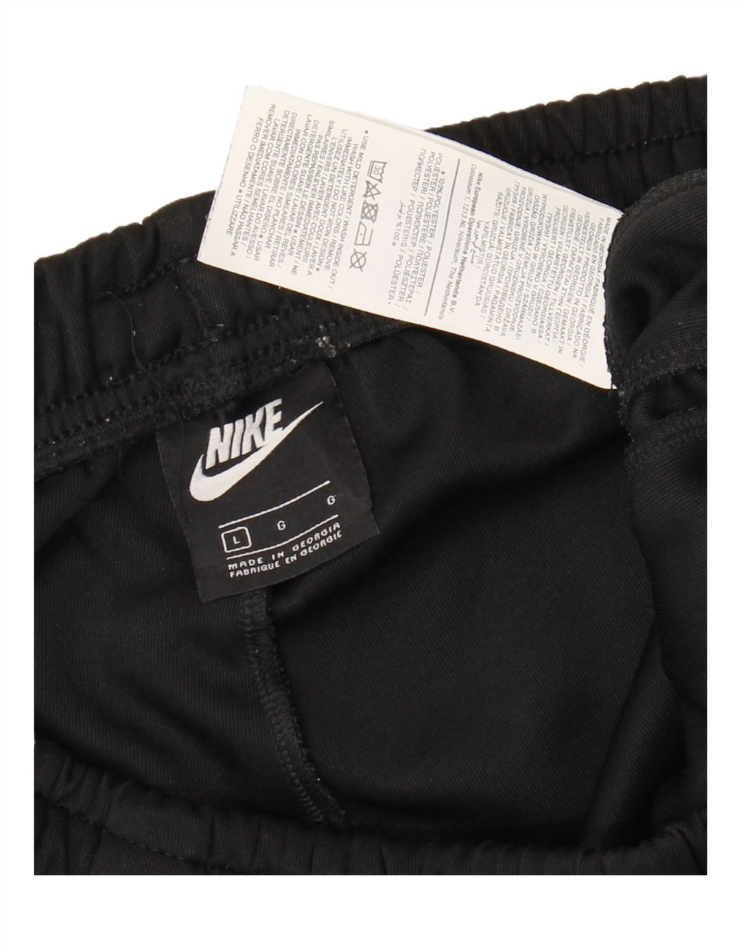 Nike Pantalon de survêtement pour homme Pantalon de jogging Large Noir Rayé Polyester