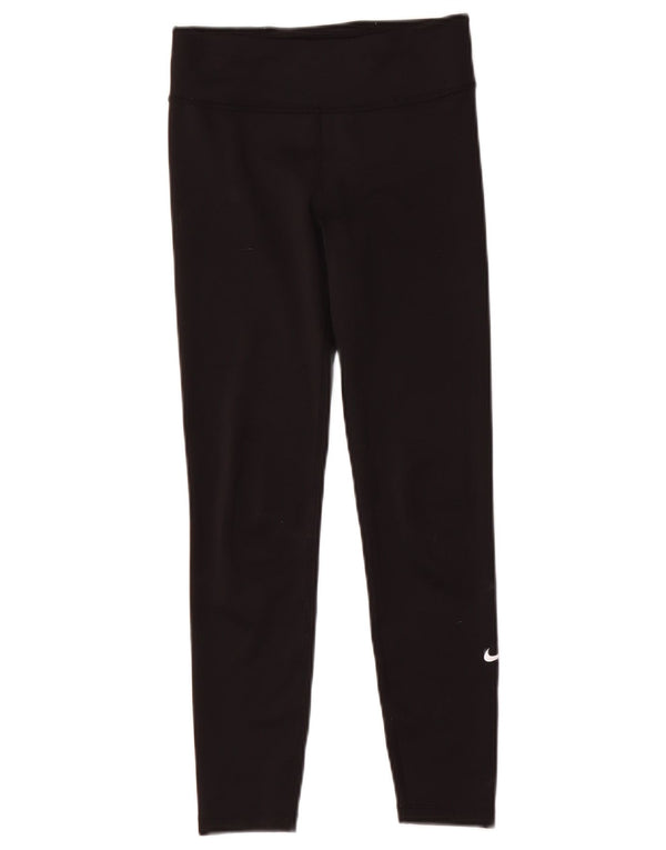 Nike Girls Dri Fit Leggings 10-11 år Medium Sort Polyester