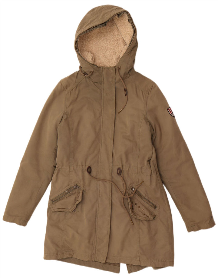 Giacca parka oversize con cappuccio da donna Tommy Hilfiger UK 10 Small Khaki