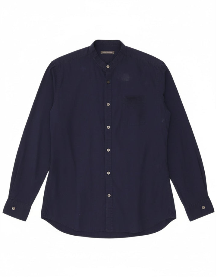 FRENCH CONNECTION Mens Shirt Medium Navy Blue Cotton