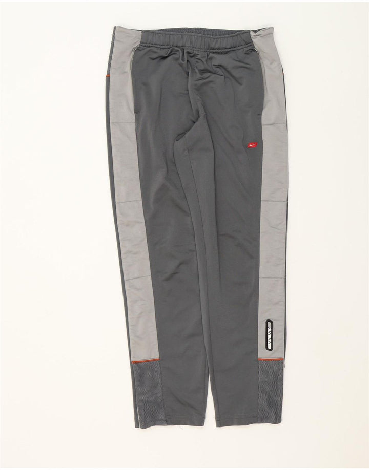 NIKE Mens Tracksuit Trousers UK 39/41 Medium Grey Colourblock Polyester Vintage Nike and Second-Hand Nike from Messina Hembry 