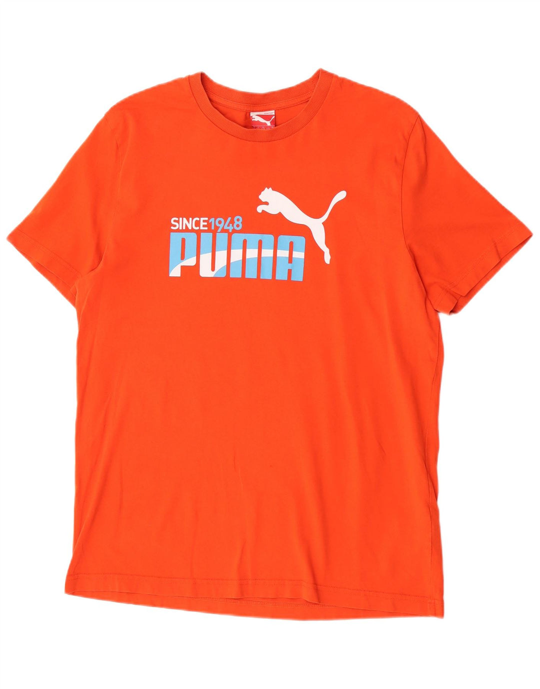 Puma - Camiseta gráfica para hombre, talla grande, color naranja