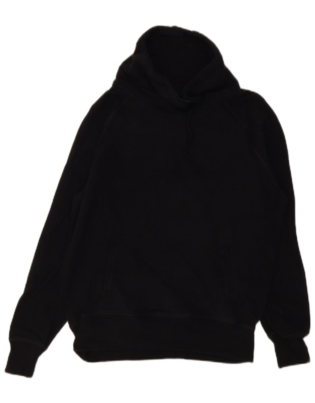 Nike Dame Oversized Sweatshirt Jumper UK 6 XS Sort Bomuld