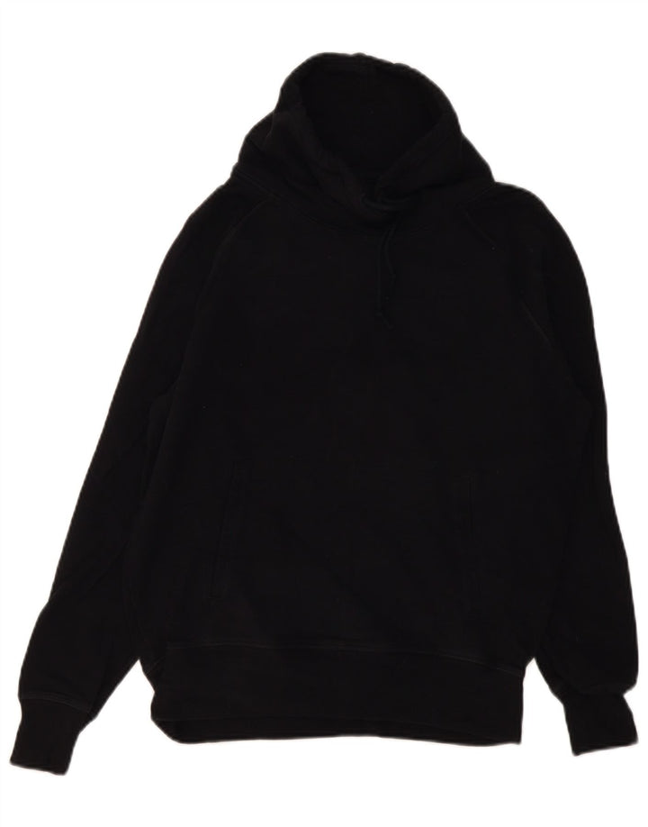 Nike Dame Oversized Sweatshirt Jumper UK 6 XS Sort Bomuld