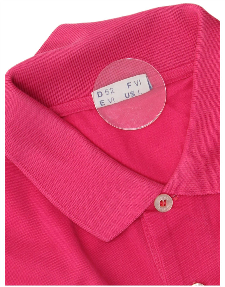 Sergio Tacchini Mens Polo Shirt EU 52 Large Pink