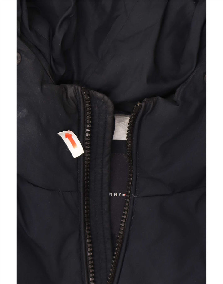 Tommy Hilfiger Ανδρικό μπουφάν με κουκούλα UK 38 Medium Navy Blue Polyester