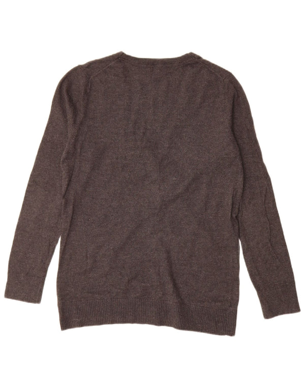 Gap Womens Cardigan Sweater UK 14 Medium Grey Cotton