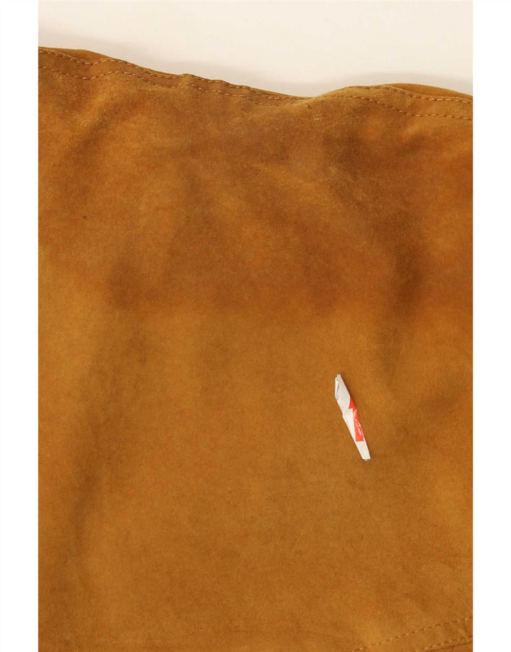 veste bomber en daim vintage pour homme UK 42 XL Marron