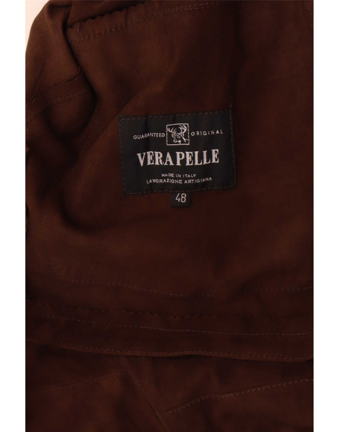 Chaqueta de ante vintage para mujer IT 48 XL cuero marrón