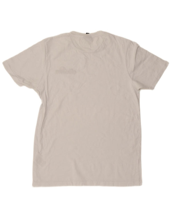 Ellesse - Camiseta para hombre, talla grande, algodón blanco