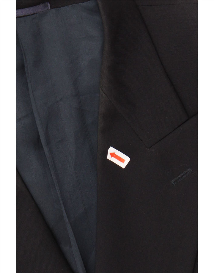 Jaeger Giacca Blazer Doppio Petto da Uomo IT 54 2XL Lana Blu Navy