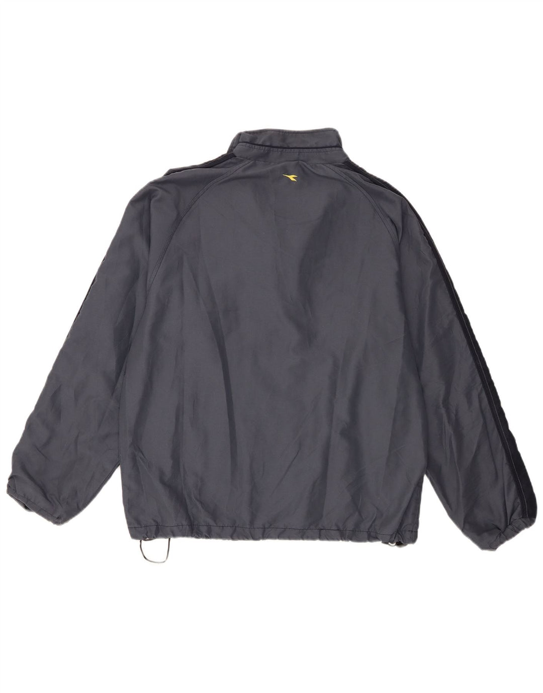 Diadora Mens Tracksuit Top Jacket Large Navy Blue Colourblock Polyester