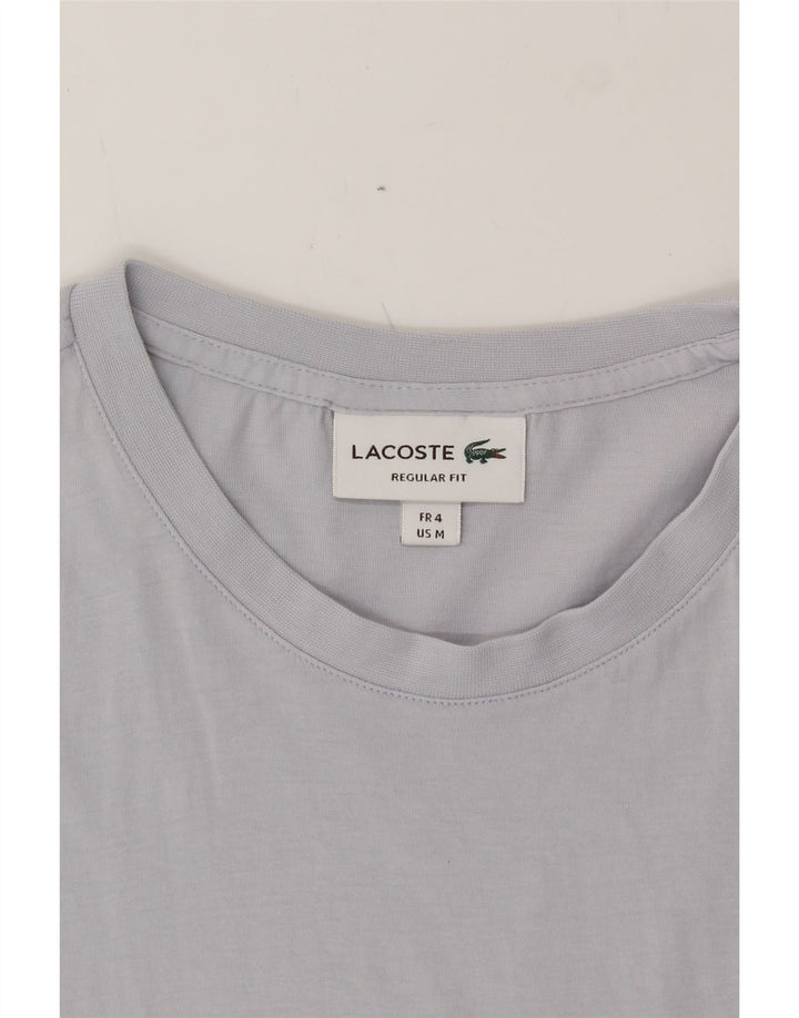 LACOSTE Mens Regular Fit T-Shirt Top Size 4 Medium Grey Cotton Vintage Lacoste and Second-Hand Lacoste from Messina Hembry 
