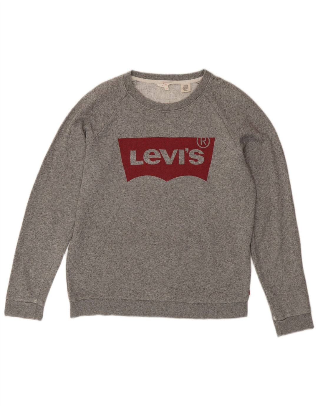 Levi's Kvinders grafisk oversize sweatshirttrøje UK 6 XS Grå Flecked