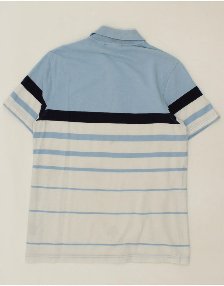 FILA Mens Polo Shirt Small Blue Striped Cotton Vintage Fila and Second-Hand Fila from Messina Hembry 