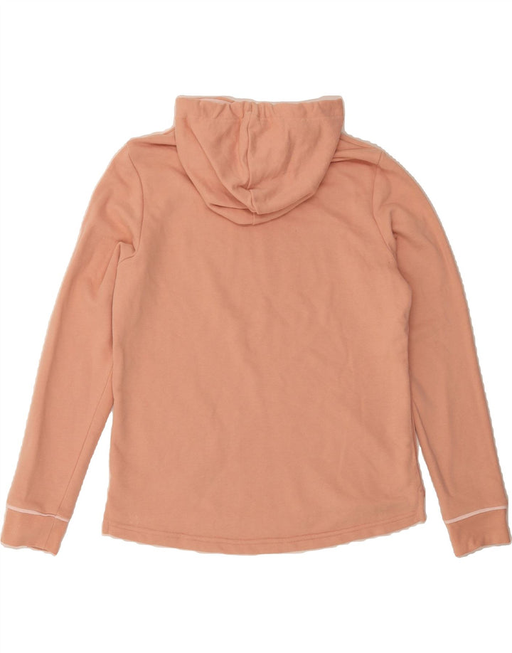 PUMA Womens Graphic Hoodie Jumper UK 14 Medium Pink Polyester Vintage Puma and Second-Hand Puma from Messina Hembry 