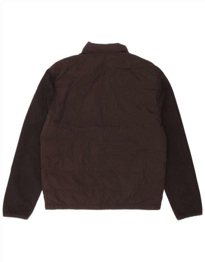 ZARA Mens Padded Jacket UK 40 Large Black Colourblock Cotton