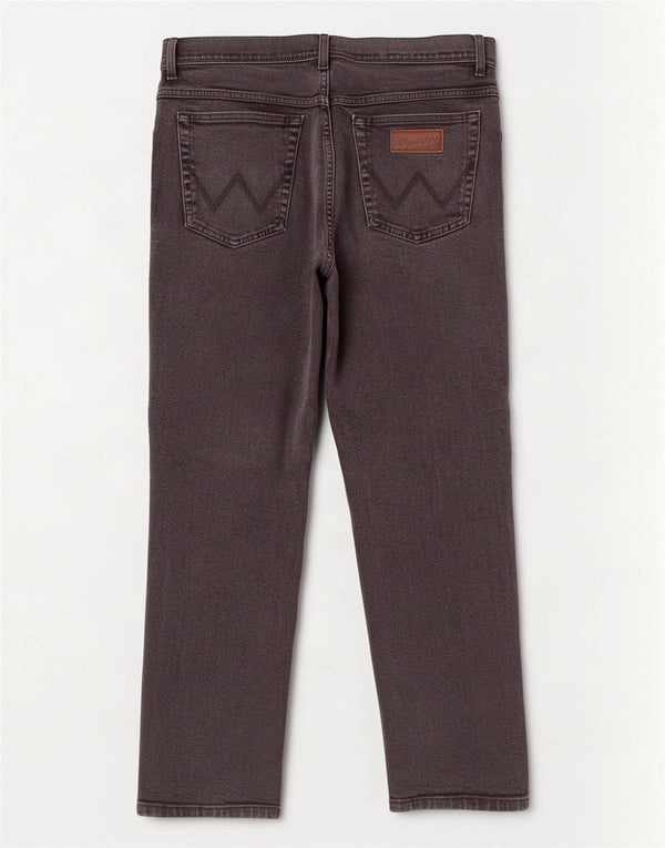 Wrangler Mens Texas Straight Jeans W35 L30 fekete pamut