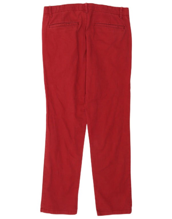 Calça Chino Reta Masculina Gap W34 L32 Algodão Vermelho