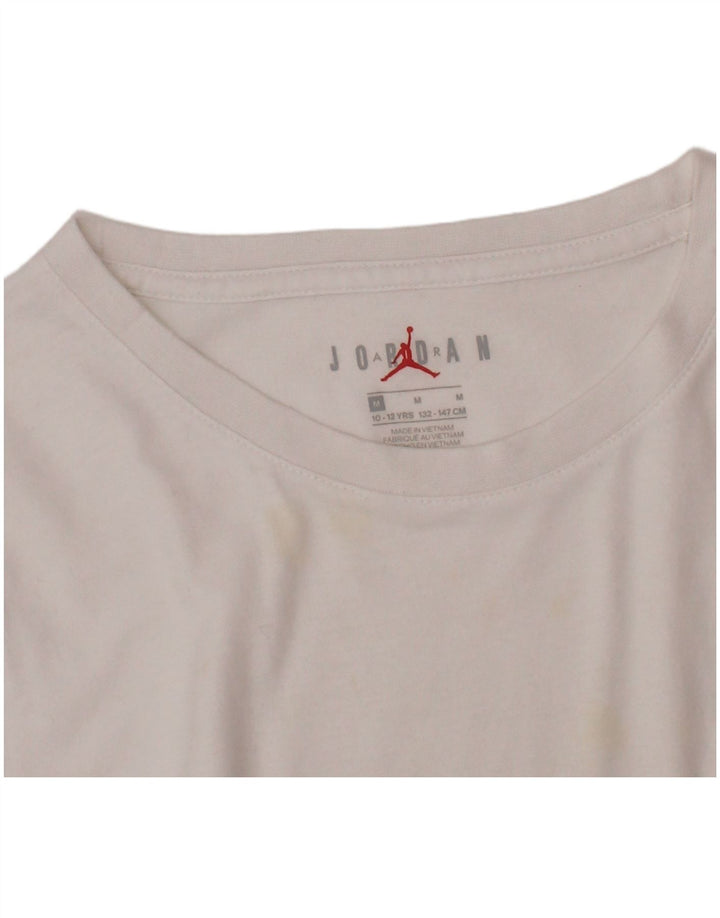 JORDAN T-shirt graphique pour garçon 10-11 ans Blanc moyen