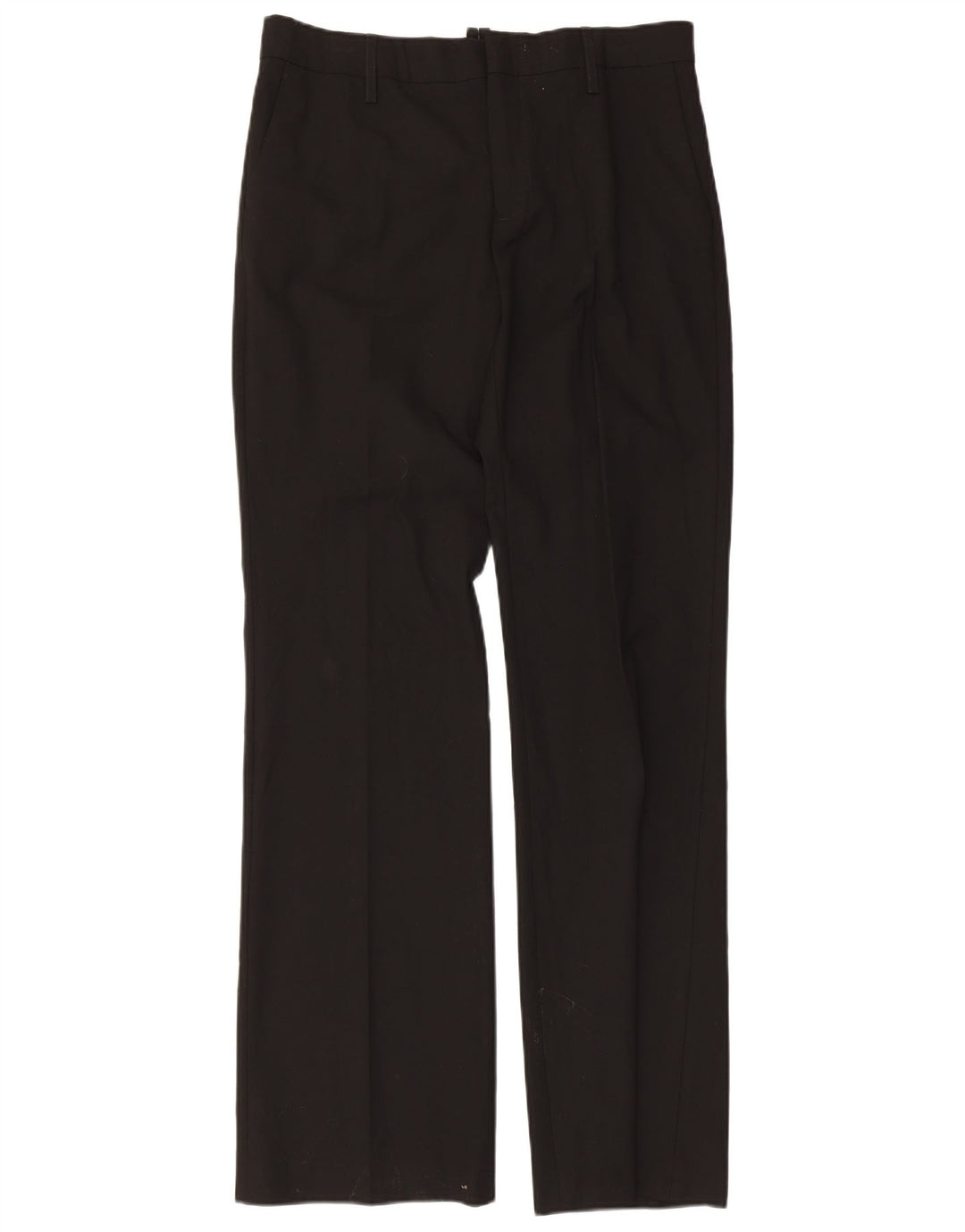 Zara Womens Straight Chino Trousers EU 40 Medium W30 L34 Black Polyester