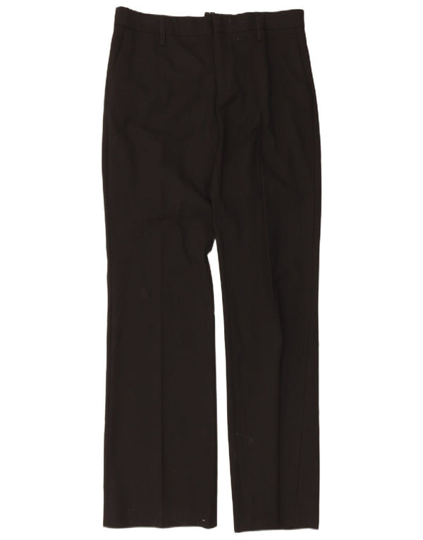 Damskie proste spodnie chino Zara EU 40 Medium W30 L34 Czarny poliester