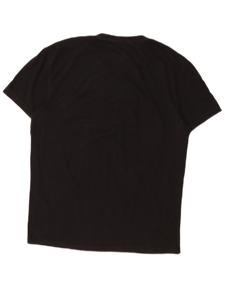 Armani Exchange Mens Graphic T-Shirt Top Medium Black Cotton