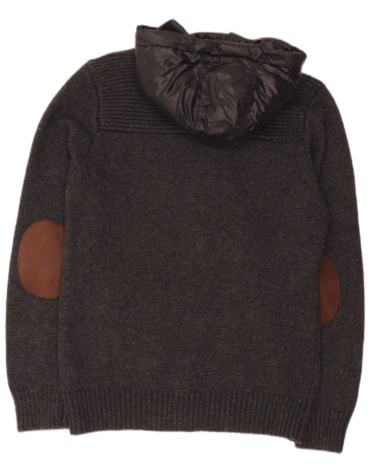 Scotch & Soda Mens Cardigan Sweater Large Grey Wool