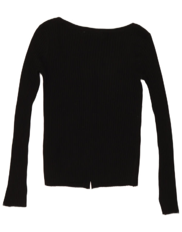Pulover cardigan pentru femei Zara UK 8 Mic Negru Acrilic
