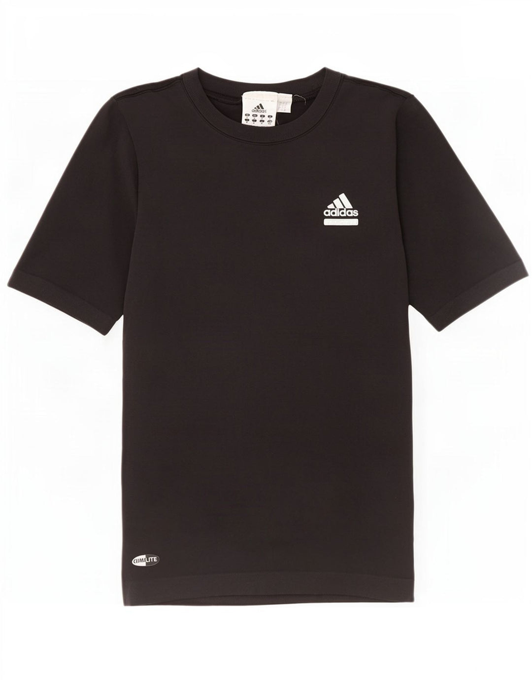 Adidas Womens Climalite T-Shirt Top UK 12 Medium Black Polyamide