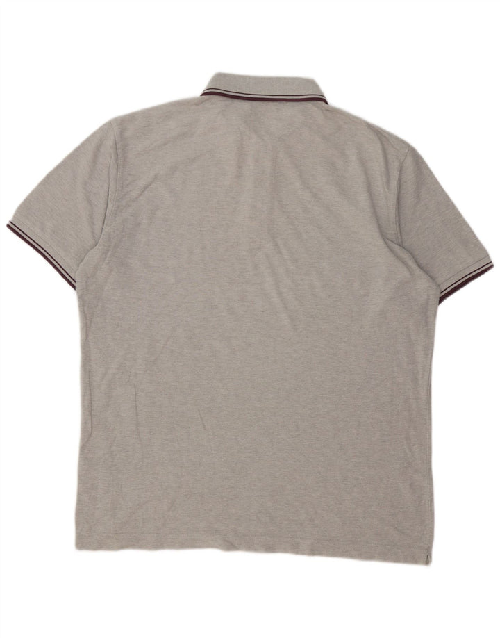 Kappa Mens Polo Shirt XL Grey Cotton