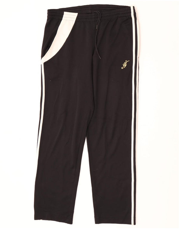 Ανδρικά γραφικά αθλητικά παντελόνια Adidas Medium Black Colourblock