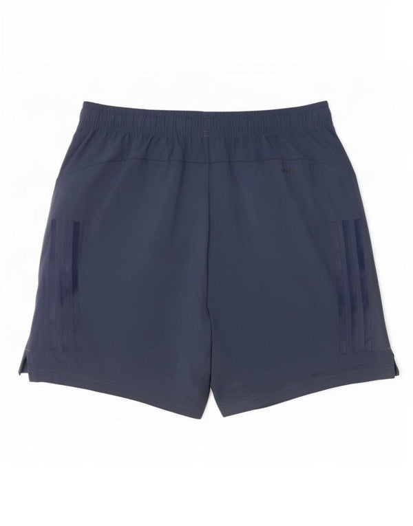 Adidas Damen Climacool Sport Shorts UK 12 Medium Marineblau Polyester
