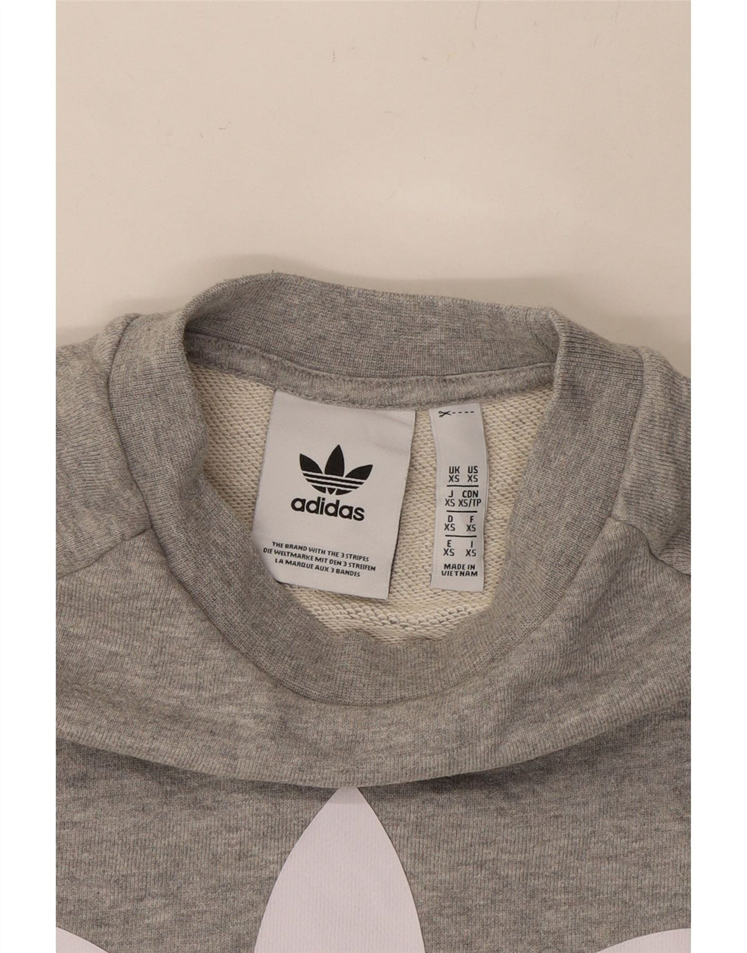ADIDAS Mens Graphic Sweatshirt Jumper XS Cinza Algodão
