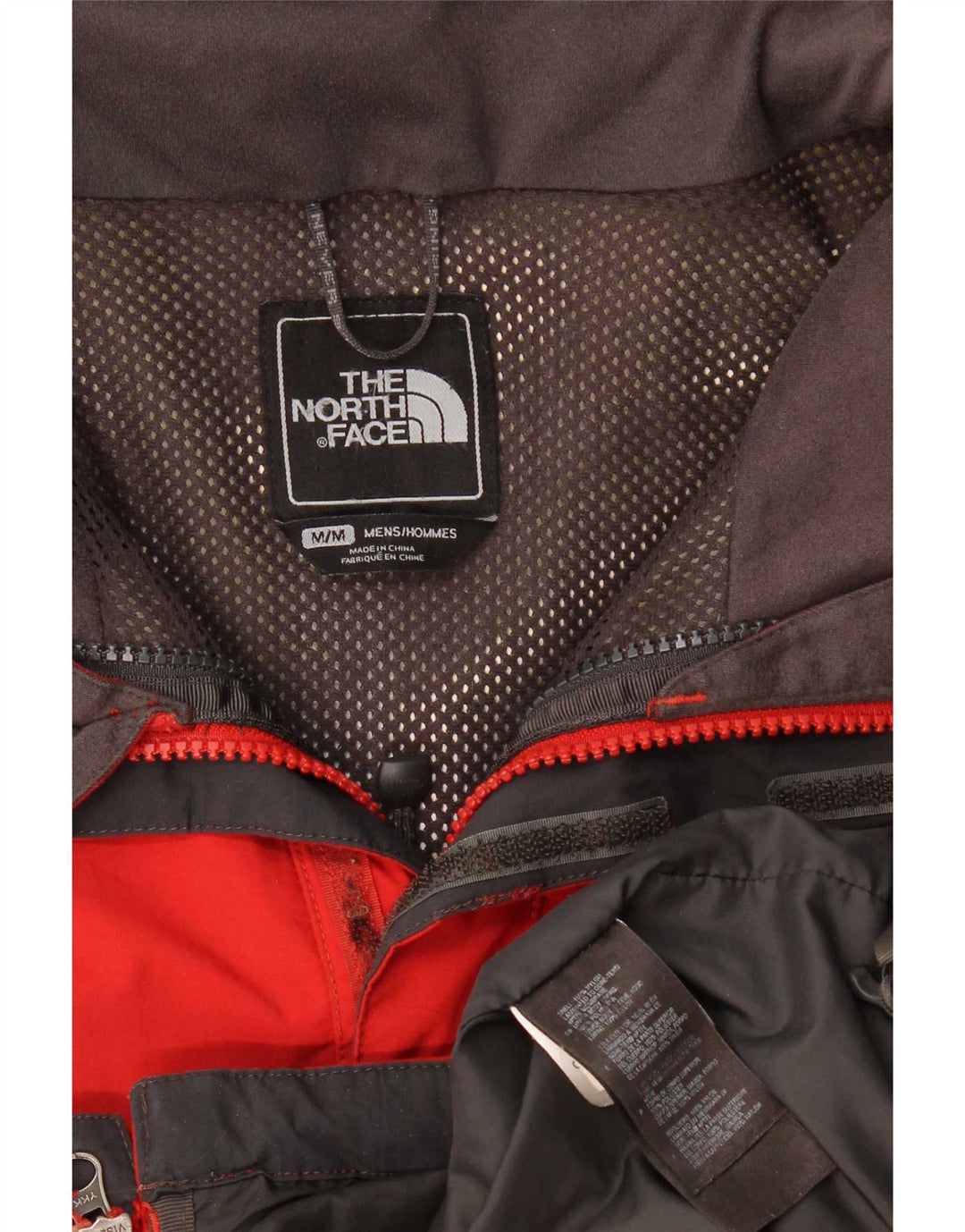 The North Face Mens Rain Jacket UK 38 Medium Red Nylon