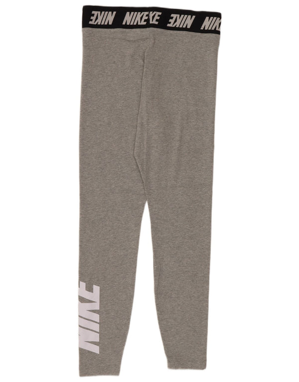 Nike Legging graphique pour femme UK 12 Gris moyen en coton color block